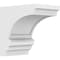 Ekena Millwork Standard Diane Architectural Grade PVC Corbel, 5"W x 8"D x 8"H CORP05X08X08DIA - alternate 1